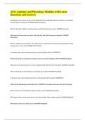 AES&colon; Anatomy and Physiology Modules with Latest Questions and Answers 