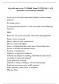Maryville university&colon; NURS661&colon; Exam 3 &lpar;NURS 661 &plus; 662&rpar; Questions With Complete Solutions