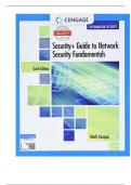 Solution Manual with Test Bank For CompTIA Security+ Guide to Network Security Fundamentals, 6th Edition By Mark Ciampa