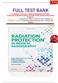 FULL TEST BANK For Radiation Protection in Medical Radiography 8th Edition by Mary Alice Statkiewicz Sherer AS RT(R) FASRT (Author),latest Update Graded A+.     