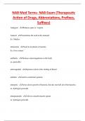 NAB Med Terms- NAB Exam &lpar;Therapeutic  Action of Drugs&comma; Abbreviations&comma; Prefixes&comma;  Suffixes&rpar;