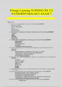 Nurs 231 Pathophysiology Exam 7 UPDATED 20242025 GRADE BOOSTER