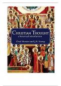 Test Bank For Christian Thought A Historical Introduction, 1st Edition By Chad Meister