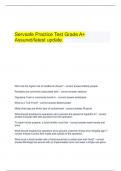   Servsafe Practice Test Grade A&plus; Assured&sol;latest update&period;