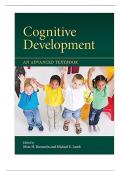 Test Bank For Cognitive Development An Advanced Textbook, 1st Edition By Marc Bornstein