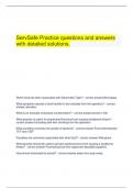   ServSafe Practice questions and answers with detailed solutions&period;