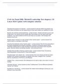 Civil Air Patrol Billy Mitchell Leadership Test chapters 1-8 Latest 2024 Update with complete solution