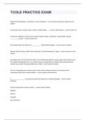 TCOLE PRACTICE EXAM Question And Answer&period;