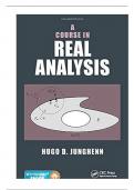 Solution Manual for A Course in Real Analysis , 1st Edition By Hugo Junghenn