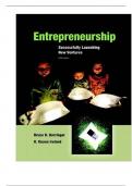Instructor Manual for Entrepreneurship Successfully Launching New Ventures 5th Edition By Bruce Barringer Duane Ireland