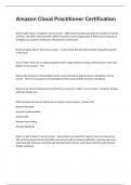 Amazon Cloud Practitioner Certification Comprehensive Exam&period;