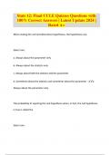 Stats 12&colon; Final CCLE Quizzes Questions with 100&percnt; Correct Answers &vert; Latest Update 2024 &vert; Rated A&plus;