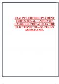 ETA CPP:CERTIFIED PAYMENT  PROFESSIONAL CANDIDATES  HANDBOOK PREPARED BY THE  ELECTRONIC TRANSACTIONS  ASSOCIATION.