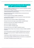 NOCTI Ag Productions Exam Questions And 100&percnt; Correct Answers&excl;