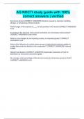 AG NOCTI study guide with 100&percnt; correct answers &vert; verified