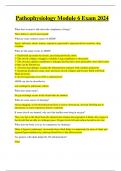 Pathophysiology Module 6 Exam 2024