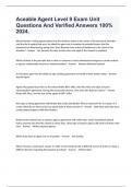 Aceable Agent Level 9 Exam Unit Questions And Verified Answers 100&percnt; 2024&period;