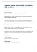 Aceable Agent  Study Guide Exam Fully Solved 2024&period;