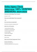 BEST REVIEW Delta Sigma Theta Interview 100% VERIFIED  ANSWERS 2024/2025