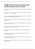 DANB 106 Pro  Final Exam Questions And Verified Updated Answers 2024&period;
