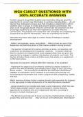 WGU C105 EXAMS 