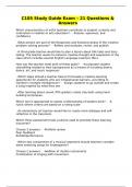 C105 Study Guide Exam &ndash; 21 Questions & Answers