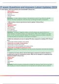 IT exam Questions and Answers Latest Updates 2024