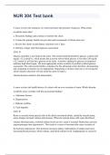 NR 304 HEALTH ASSESSMENT II TESTBANK WITH RATIONAL  SOLUTIONS