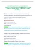  HESI RN PHARMACOLOGY EXIT EXAM 2024&sol;ACTUAL EXAM WITH CORRECT DETAILED ANSWERS AND RATIONALES&sol;LATEST UPDATE GRADED A&plus;