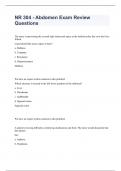 NR 304 Abdomen Exam Review Questions.