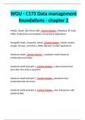 WGU - C175 Data management foundations - chapter 2