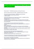 PT California Jurisprudence "Law" Exam  100&percnt; Accurate&excl;&excl;