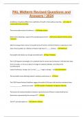 PAL Midterm Revised Questions and Answers &sol; 2024