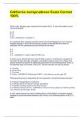California Jurisprudence Exam Correct 100&percnt; 