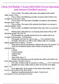 Chem 210 Module 3 Exam (2023/2024) Newest Questions and Answers (Verified Answers)