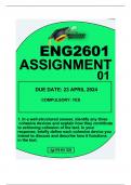 ENG2601 ASSIGNMENT 01 DUE 23 APRIL 2024