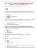 BIOL 4374&vert; CELL BIOLOGY EXAM QUESTIONS AND 100&percnt; CORRECT ANSWERS 2024 GRADED A&plus; 