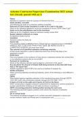 Asbestos Contractor&sol;Supervisor Examination 2023 Actual test Already passed with an A