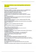 Maryland Asbestos exam actual questions and answers 2023&sol;2024