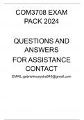COM3708 EXAM PACK 2024(Questions and answers)