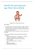 Small-for-gestational –age Newborn (SGA)