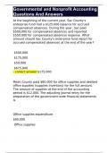 Governmental and Nonprofit Accounting Questions And Answers 