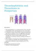Thrombophlebitis and Thrombosis in Postpartum