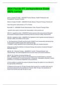 2024 Florida PT Jurisprudence Exam 100&percnt; correct