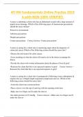 ATI RN Fundamentals Online Practice 2019  A with NGN 100&percnt; VERIFIED