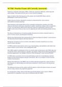 NCTRC Practice Exam &lpar;All Correctly Answered&rpar;