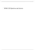 RNSG 1424 Questions and Answers