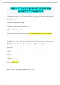 ABSA 4TH CLASS PART A REVIEW  ALREADY GRADED A