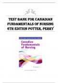 Canadian Fundamentals of Nursing 6th Edition Potter, Perry