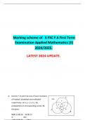 Marking scheme of   S FXC F.6 First Term Examination Applied Mathematics (II) 2024/2025.  LATEST 2024 UPDATE. 